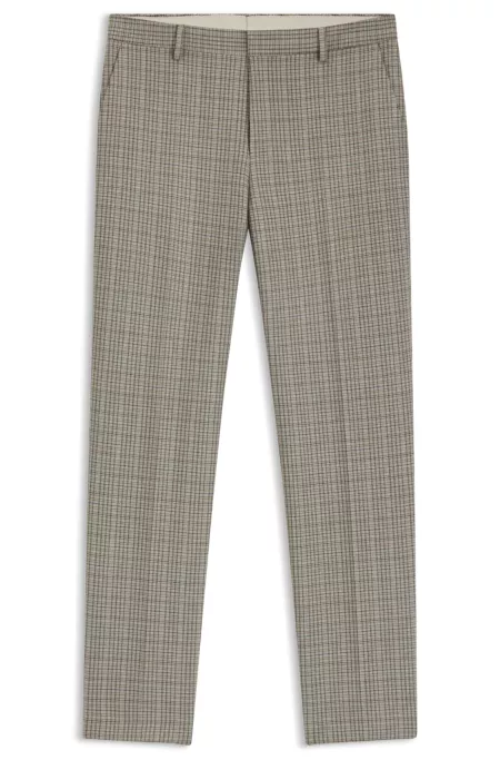 Pantalon Relaxed en tissu stretch à carreaux