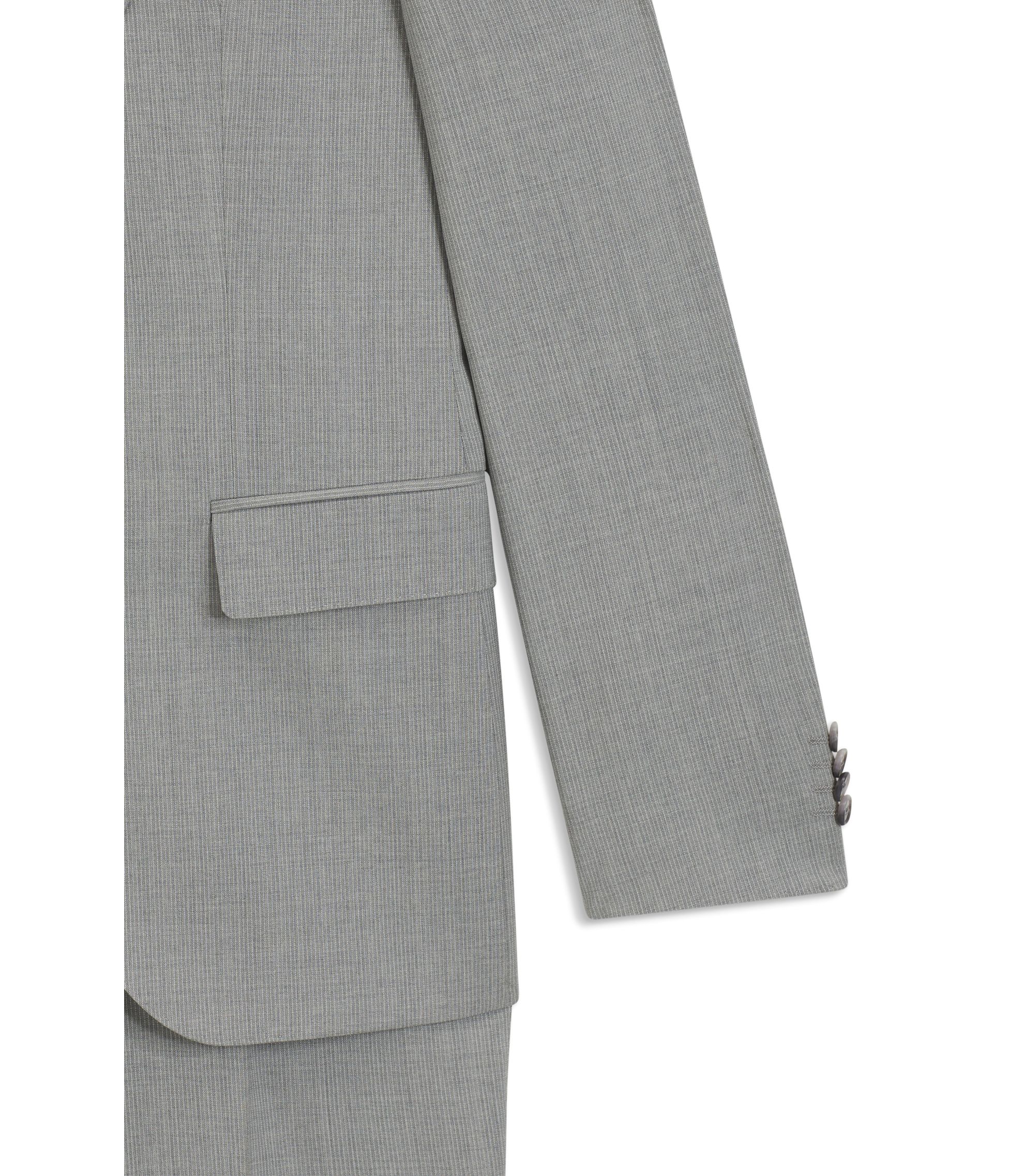 【美品】 HUGO BOSS ウール ピンストライプ セットアップ スーツ BOSS - レギュラーフィットスーツ ピンストライプ バージン