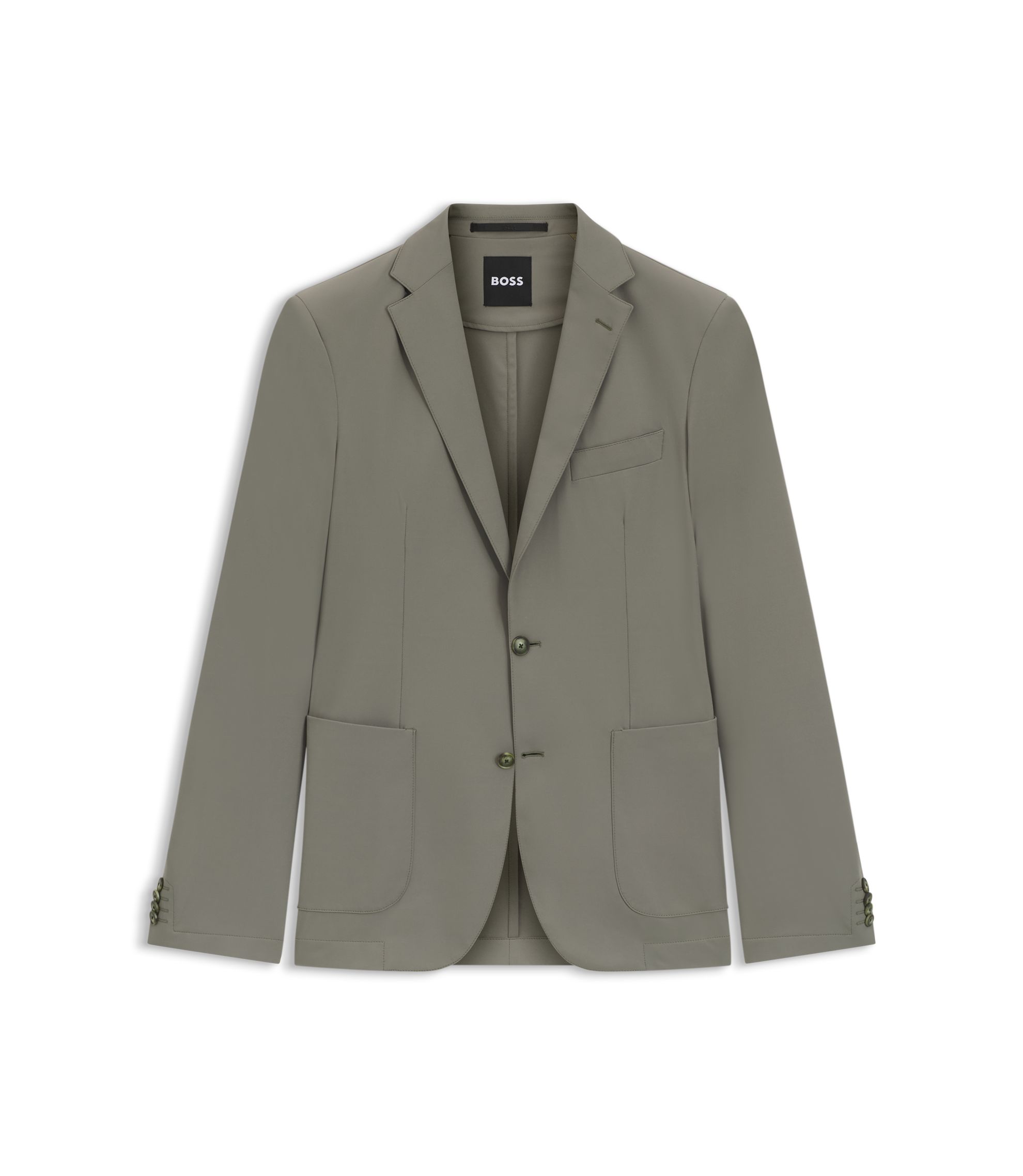 BOSELLI LIGHT STRETCH COLLAR ¥22000 Spread Collar Non-Iron Stretch Poplin Bengal Stripe Shirt