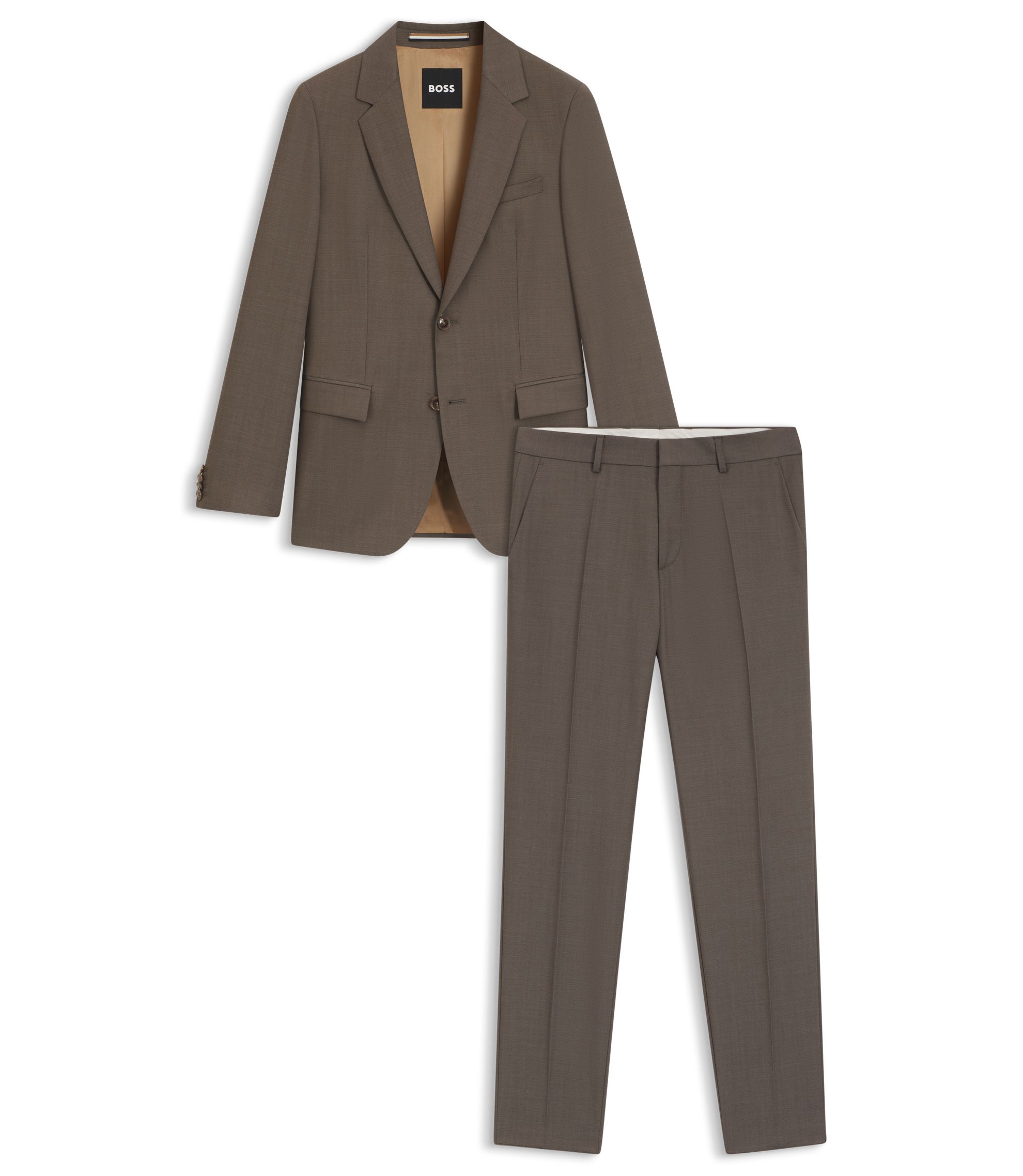 【新品未使用】BOSS スリムフィット ベージュビジネススーツ ベージュ スーツ for Men by HUGO BOSS | Slim, Tailored