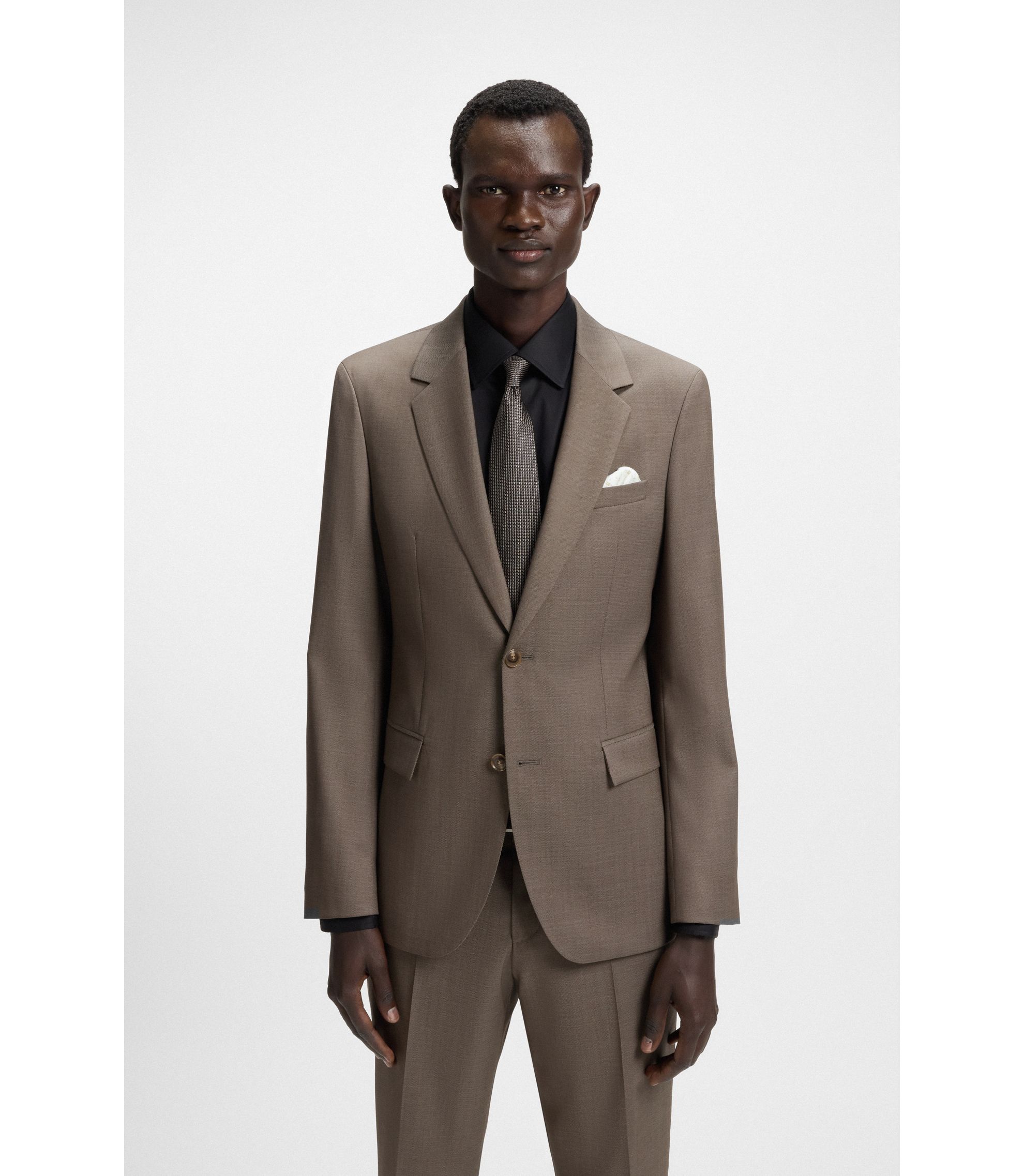 【極美品】HUGO BOSS セットアップ　シアサッカネイビー ストライプ 46 HUGO BOSS (ヒューゴボス) - セットアップ【サカゼン公式通販】