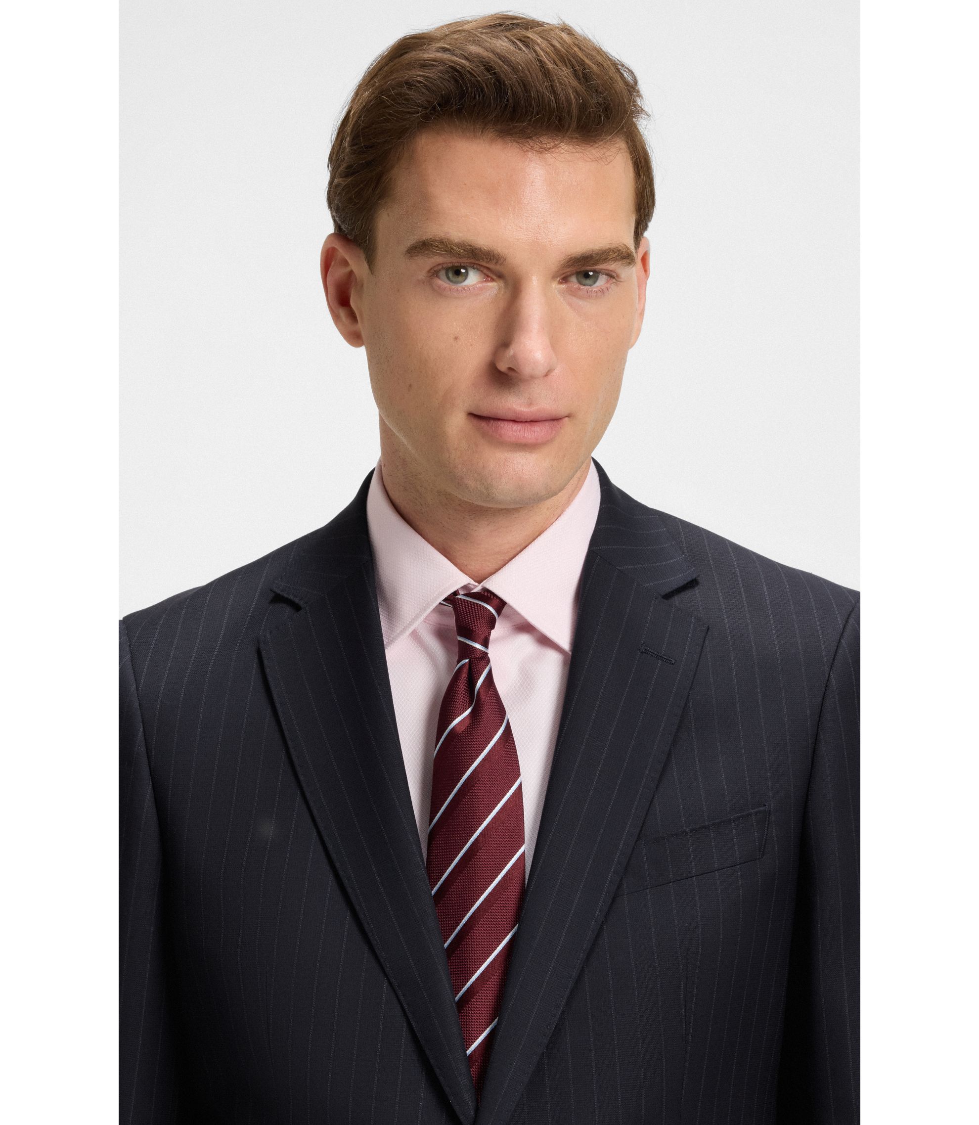 HUGO BOSS スーツ 黒ストライプ 46 赤タグ ヴァージンウール 高級 hbeu50546121_404_340?wid=1980&