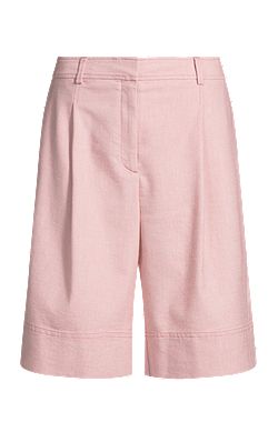 Formal shorts with front pleats