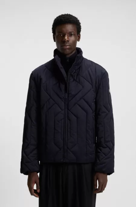 Veste en satin matelassé à la finition déperlante