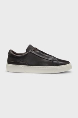 Gary grained-leather trainers with XL EXTRALIGHT&reg; outsole, Dark Brown