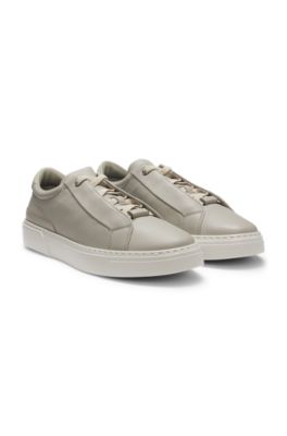 Gary grained-leather trainers with XL EXTRALIGHT&reg; outsole, Light Beige