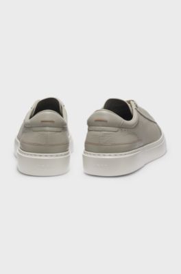 Gary grained-leather trainers with XL EXTRALIGHT&reg; outsole, Light Beige