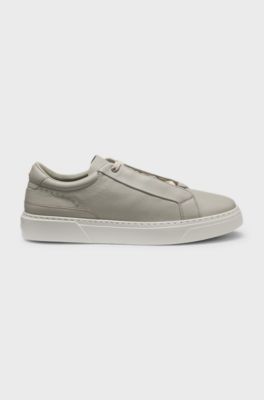 Gary grained-leather trainers with XL EXTRALIGHT&reg; outsole, Light Beige