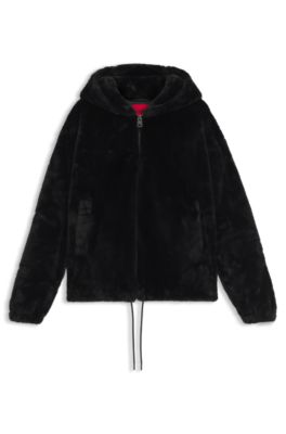 ♥︎herlipto♥︎ Faux Fur Hoodie Duffle Caot Unique Arctic Fox Fur Lined Hooded Men's Duffel Coat