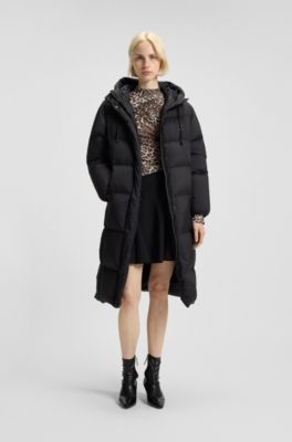 Rollneck top with leopard print and gathered details, Patterned