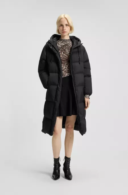 Rollneck top with leopard print and gathered details