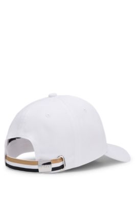 Gorra en sarga de algod&oacute;n con dise&ntilde;o de tenis, Blanco