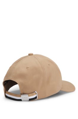 Cotton-twill cap with tennis artwork, Beige