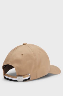 Cotton-twill cap with tennis artwork, Beige