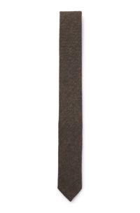 Formal tie with herringbone weave, Brown