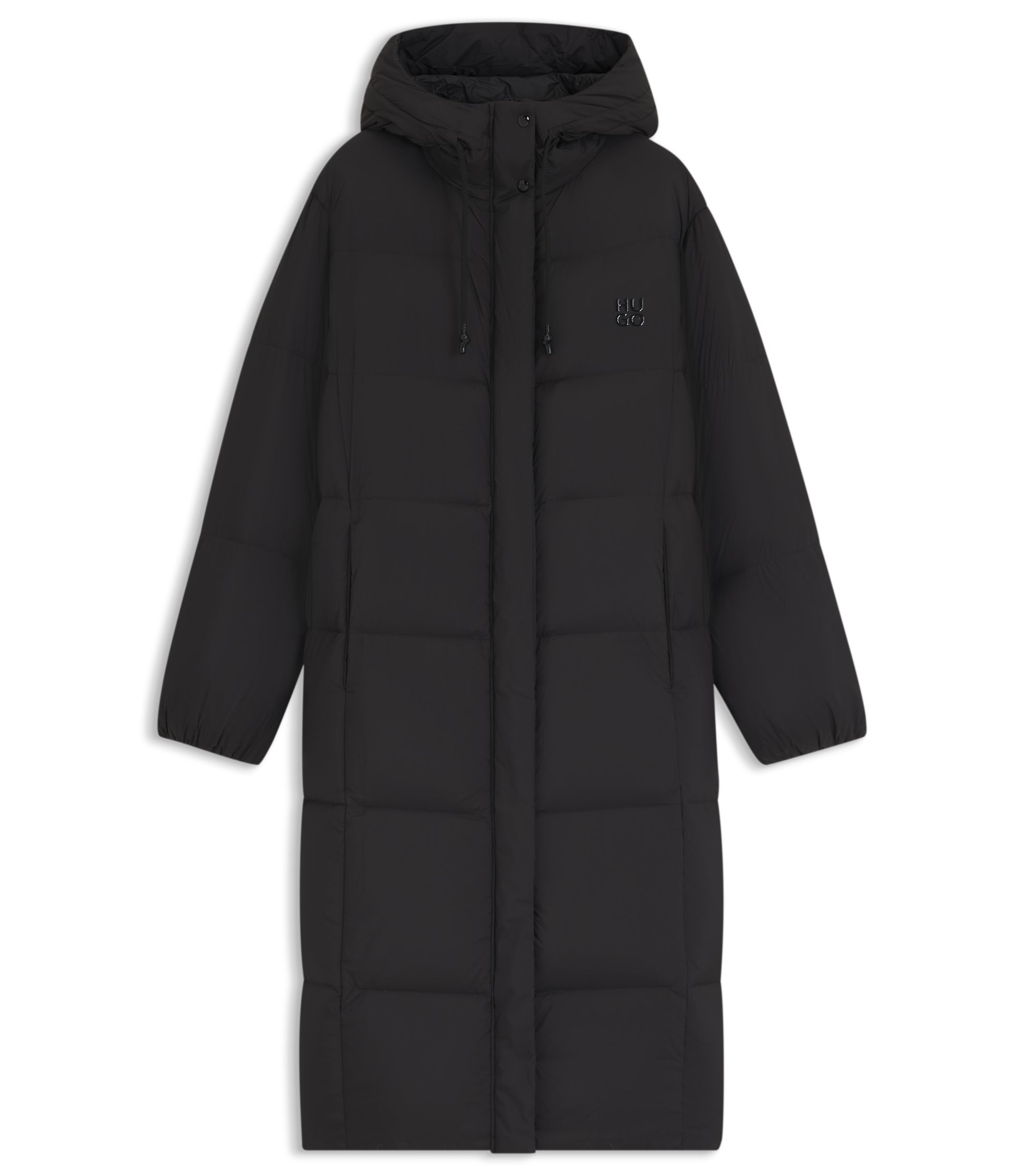 【Hさま専用】【美品】HUGO BOSS ダウンコート　レディース　ブラック Hugo Boss(ヒューゴボス) ダウンジャケット・コート(レディース