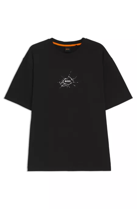 Relaxed-fit T-shirt in cotton with logo artwork