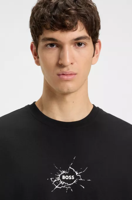 Relaxed-fit T-shirt in cotton with logo artwork