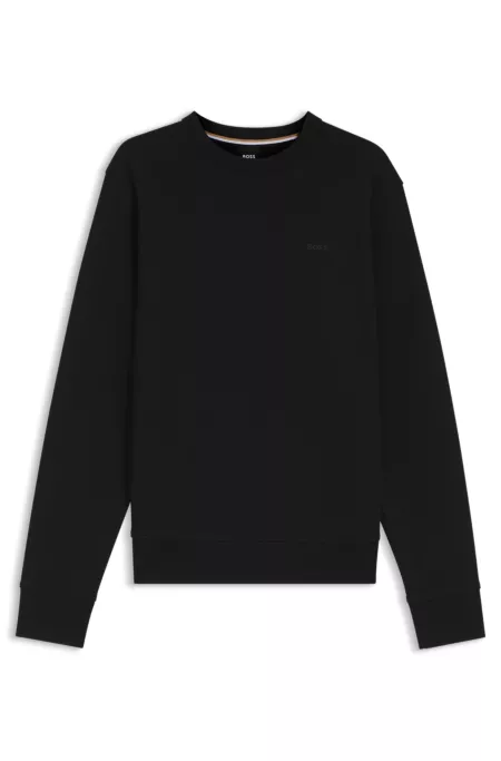Cotton-terry sweatshirt with tonal logo