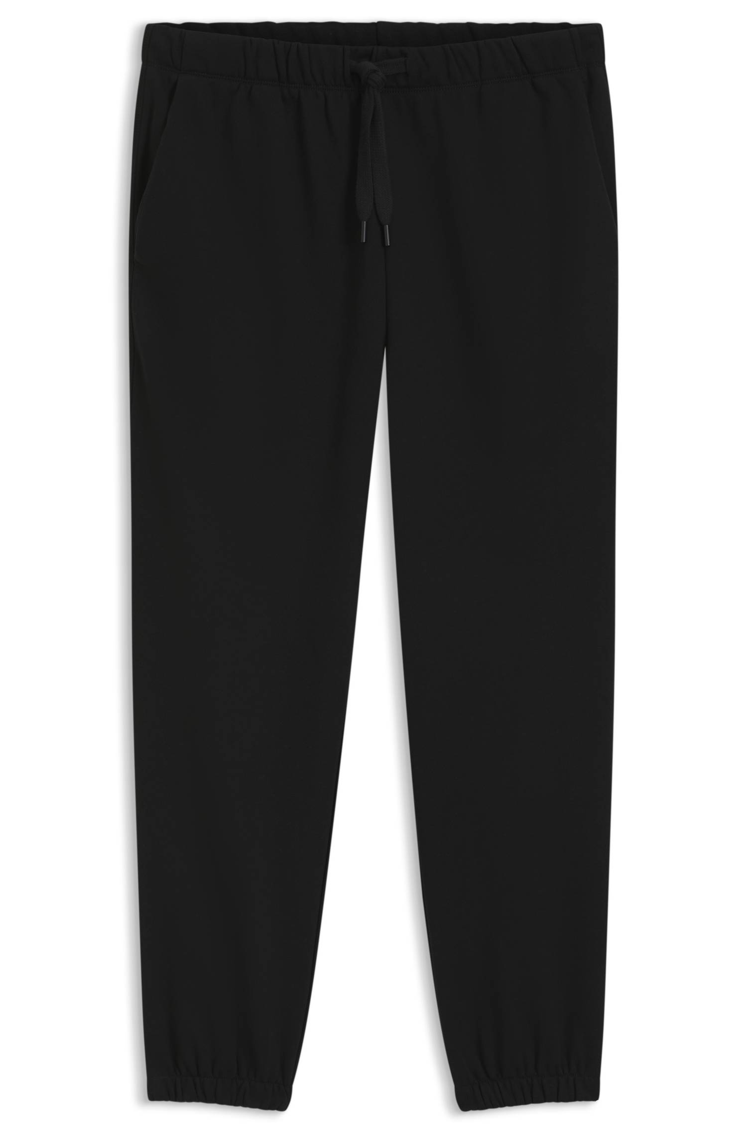 Boss Cotton-terry tracksuit bottoms with logo detail byxor herr – bild 4