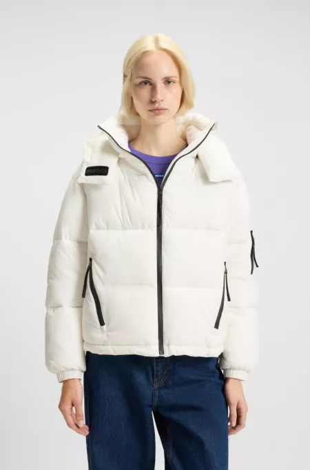 Doudoune déperlante à capuche amovible