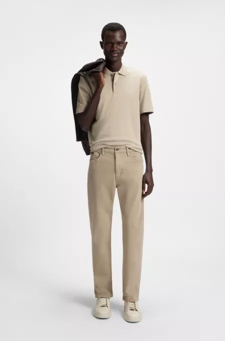 Cosy-touch jeans in comfort-stretch denim
