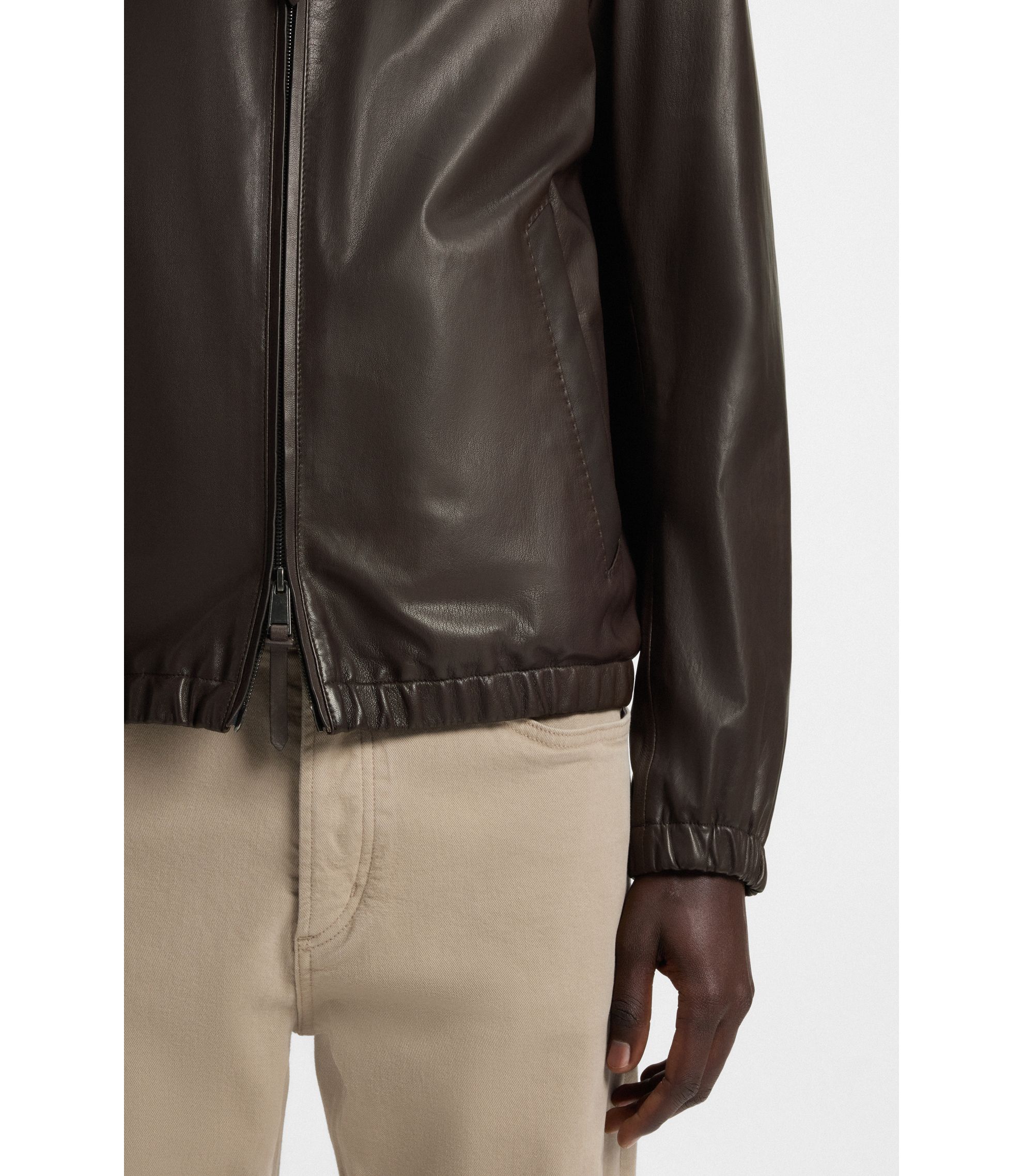 BOSS ブラウン　合皮レザー ジャケット hbeu50546463_201_300?wid=1980&