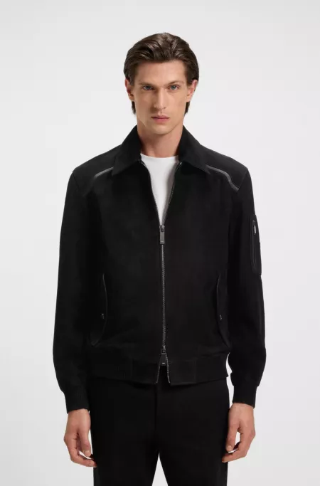 BOSS x ASTON MARTIN leather jacket