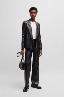 Interlock-cotton T-shirt with Double B monogram, White