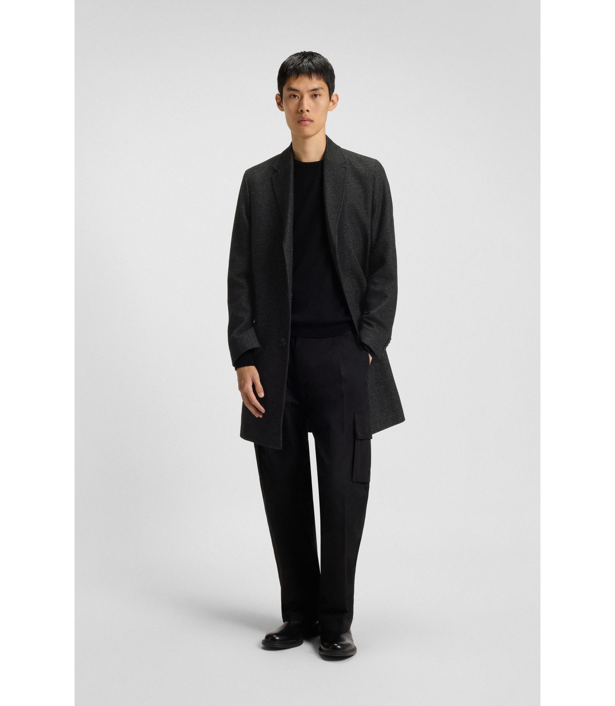 Regular-Fit Mantel aus Cavalry-Twill