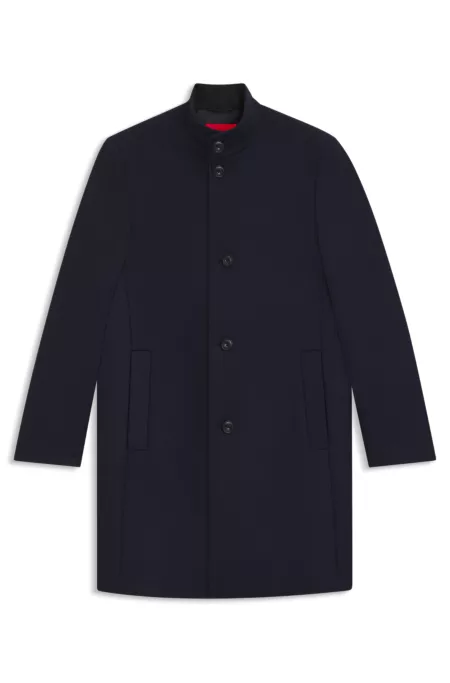 Manteau Regular en laine mélangée
