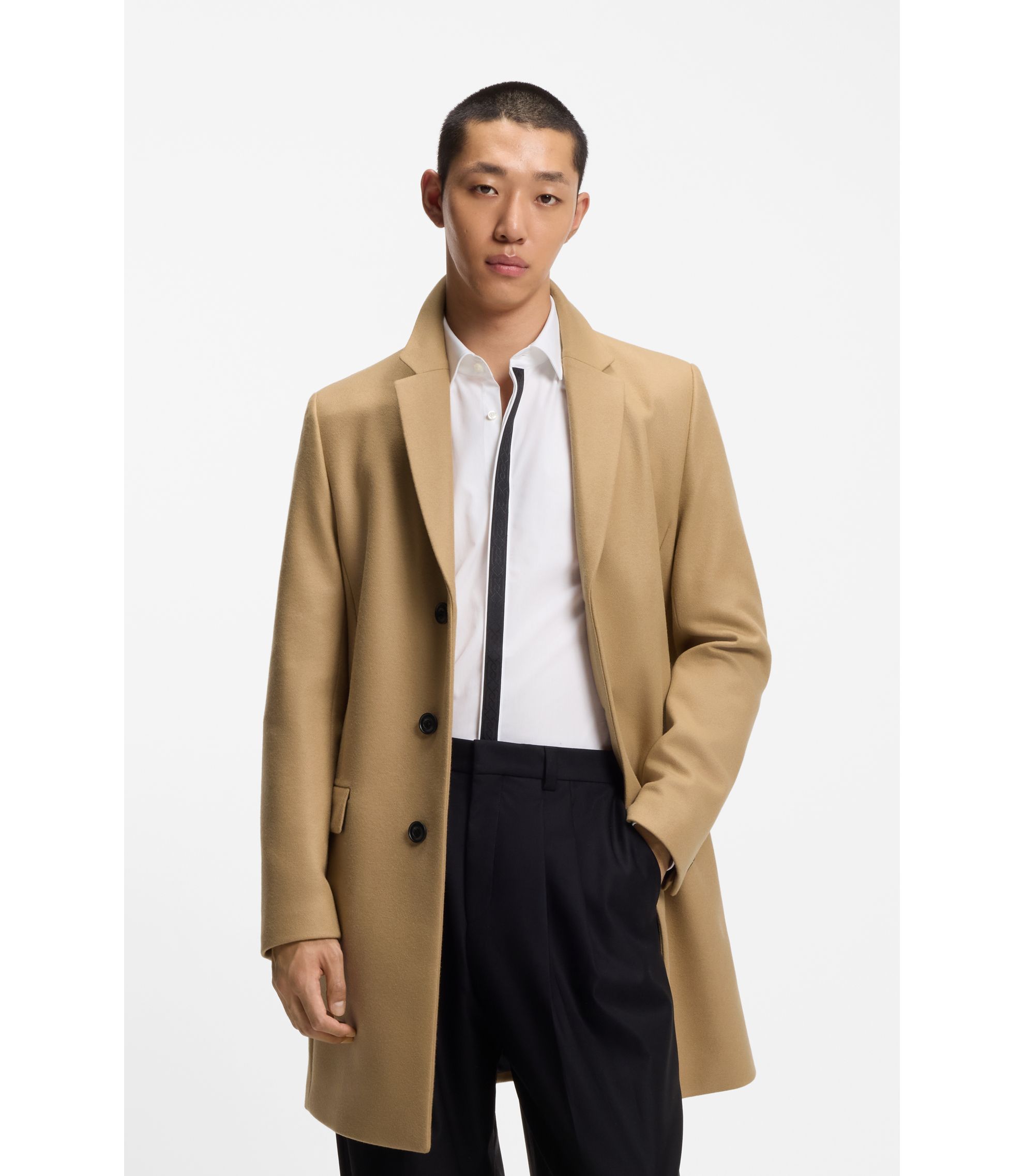 ASAKA　BOSS ベージュ チェスターコート hbeu50546552_266_350?wid=1980&