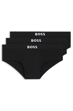 Three-pack low-rise briefs in stretch cotton