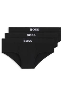 Three-pack low-rise briefs in stretch cotton