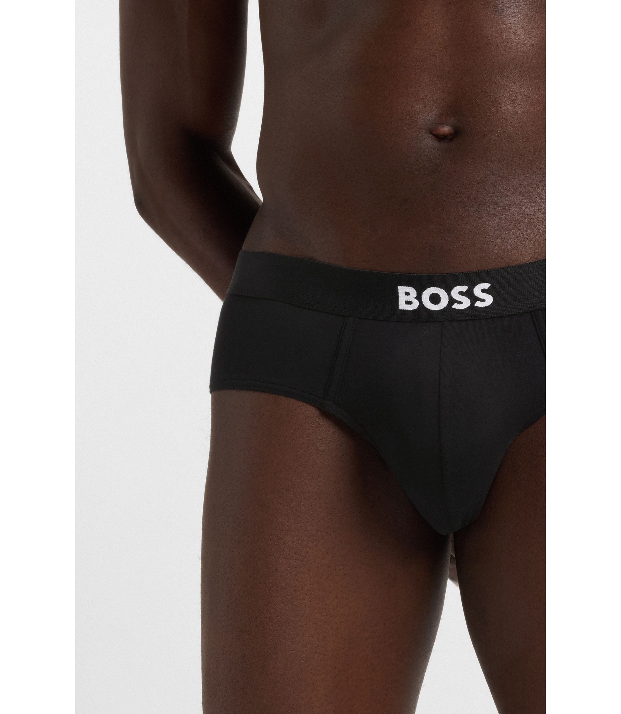 BOSS - ブリーフ3枚セット ストレッチコットン ロゴウエスト