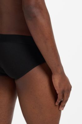 BOSS ONE three-pack stretch-cotton briefs, Black
