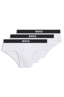 Three-pack low-rise briefs in stretch cotton 1