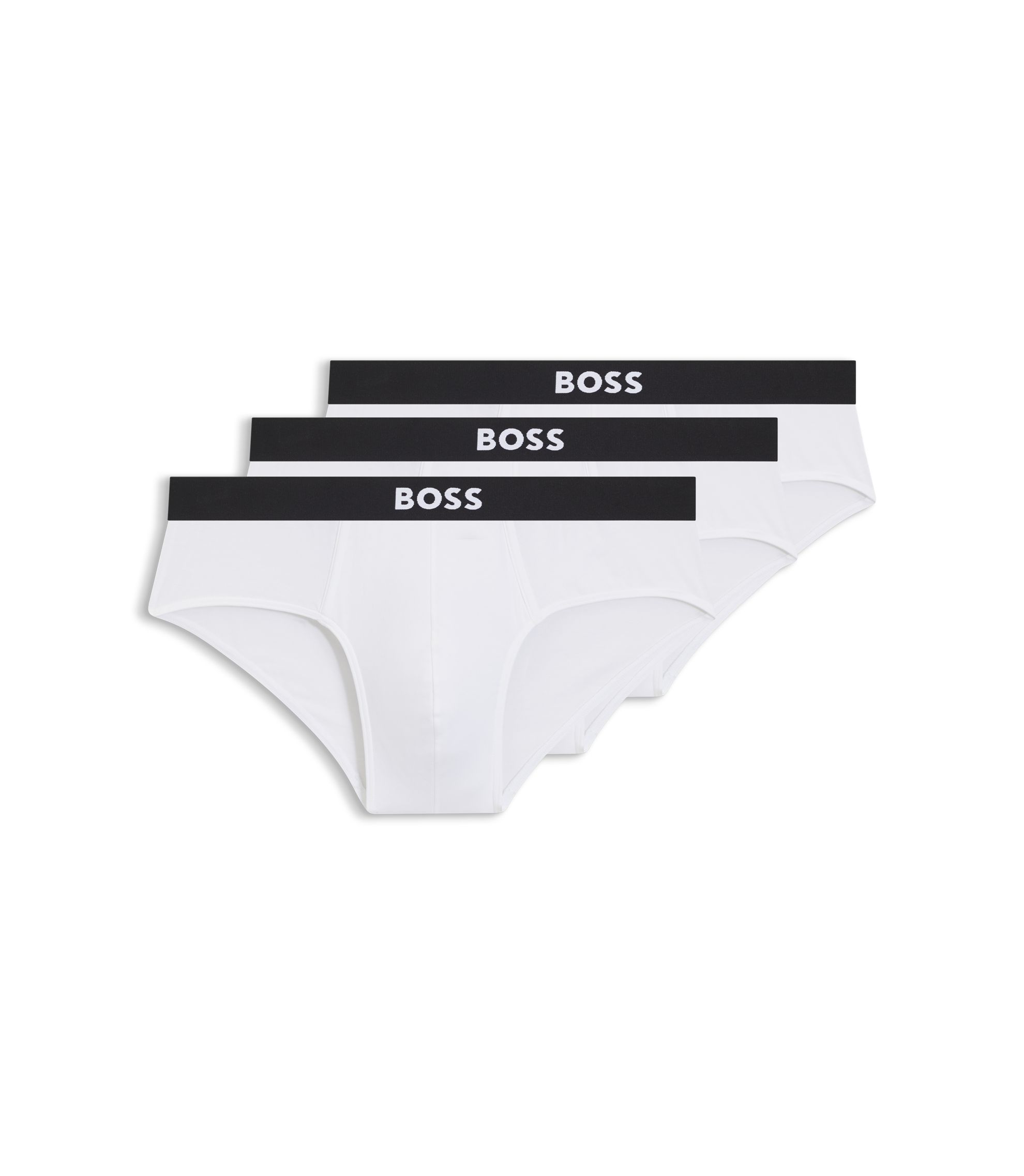   コットンストレッチブリーフホワイト3パック　Mサイズ BOSS - ブリーフ3枚セット ストレッチコットン ジャージー - ホワイト