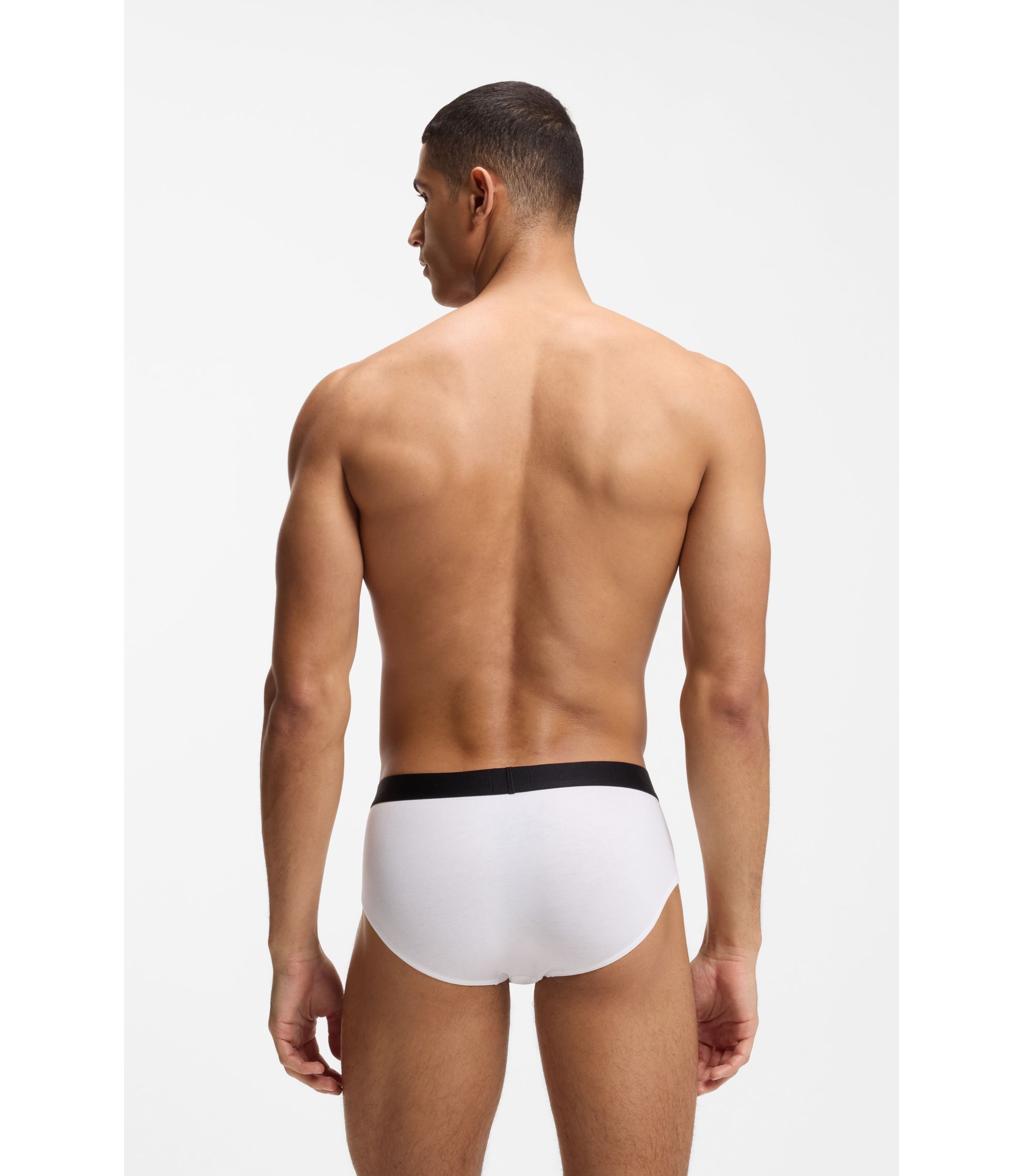 BOSS - ブリーフ3枚セット ストレッチコットン ジャージー - ホワイト