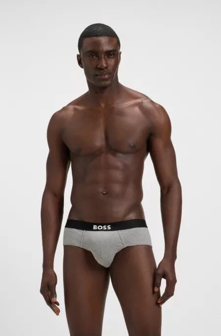 Three-pack of briefs in stretch-cotton jersey