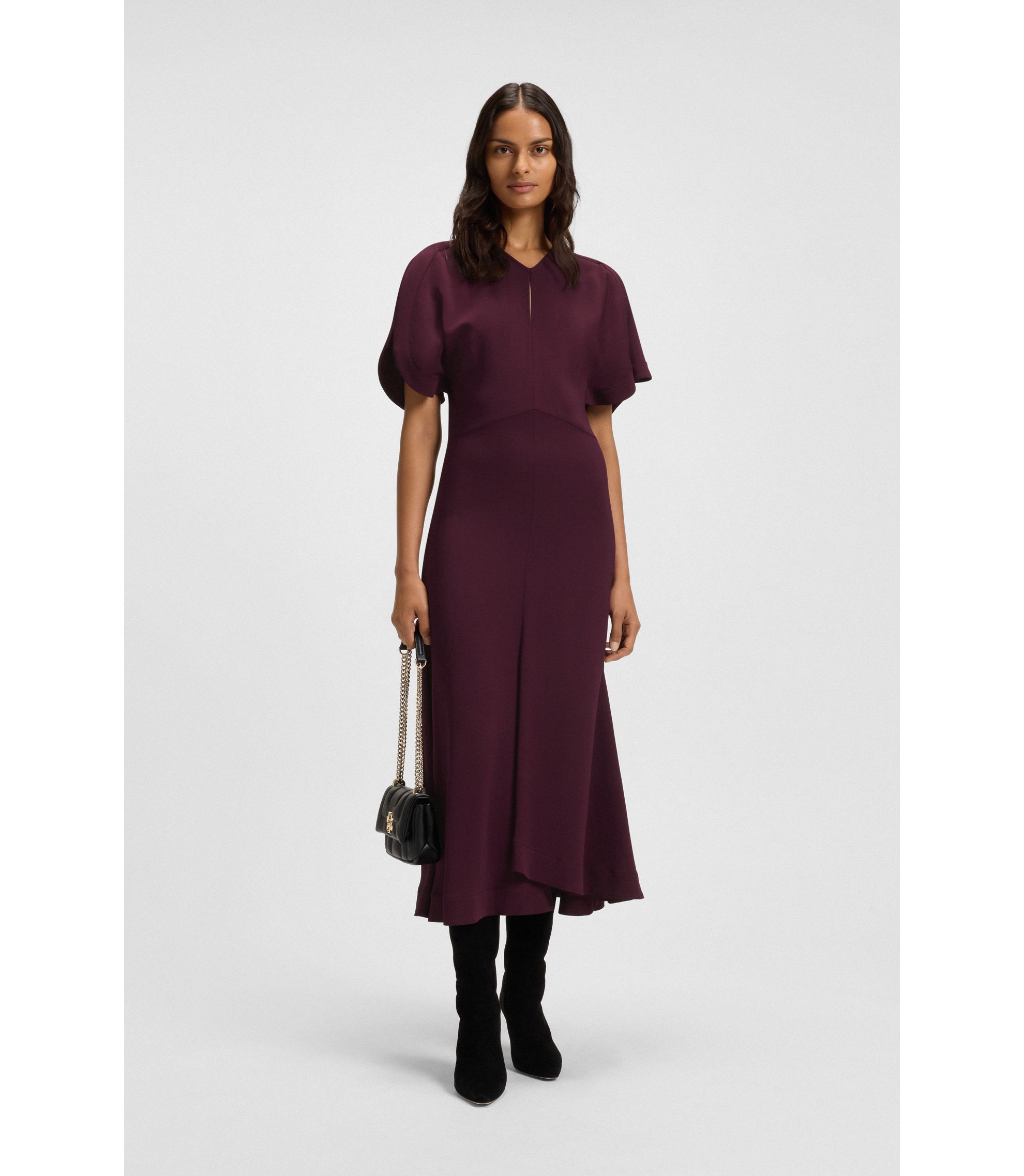 オケージョンドレス　ボルドー カラードレス ご購入＆レンタル [完売]ボルドー 5998 - ウェディング