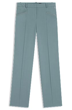 Regular-fit trousers in virgin wool