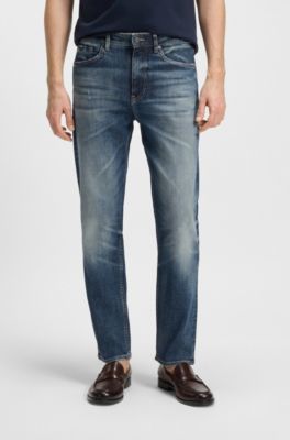 Blue jeans in stretch denim, Blue