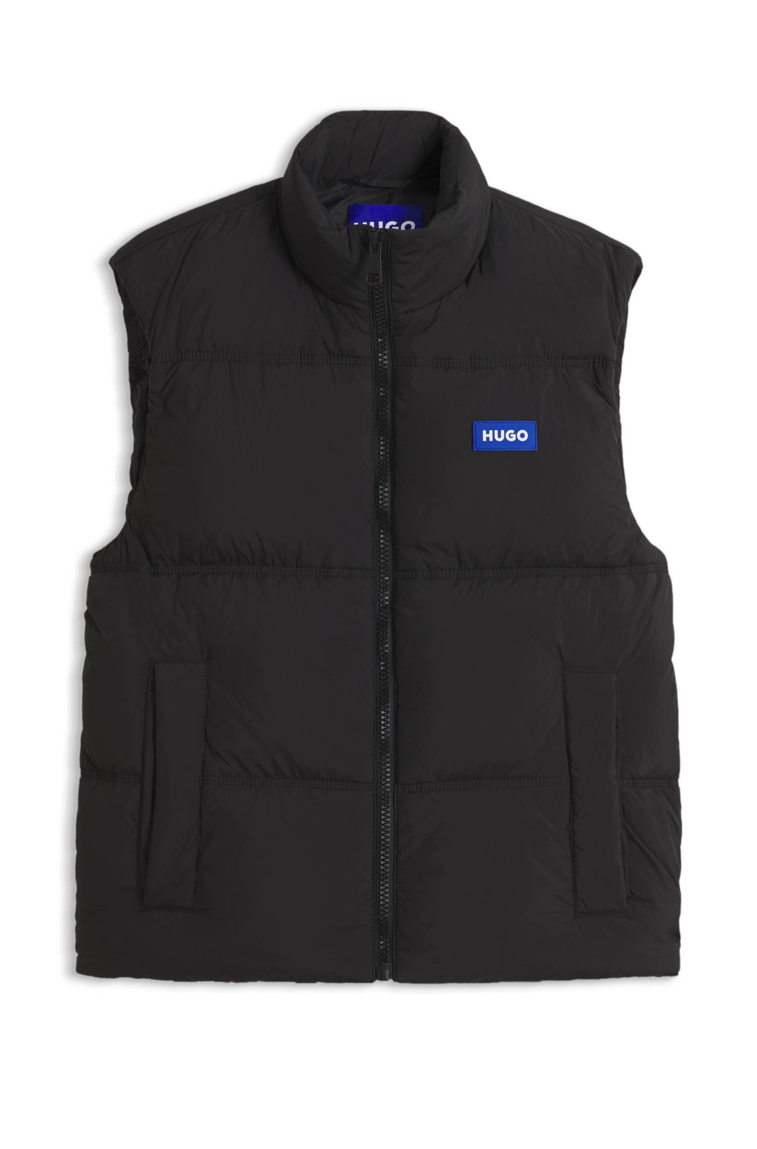 Hugo Relaxed-fit padded gilet with logo badge västar herr – bild 4