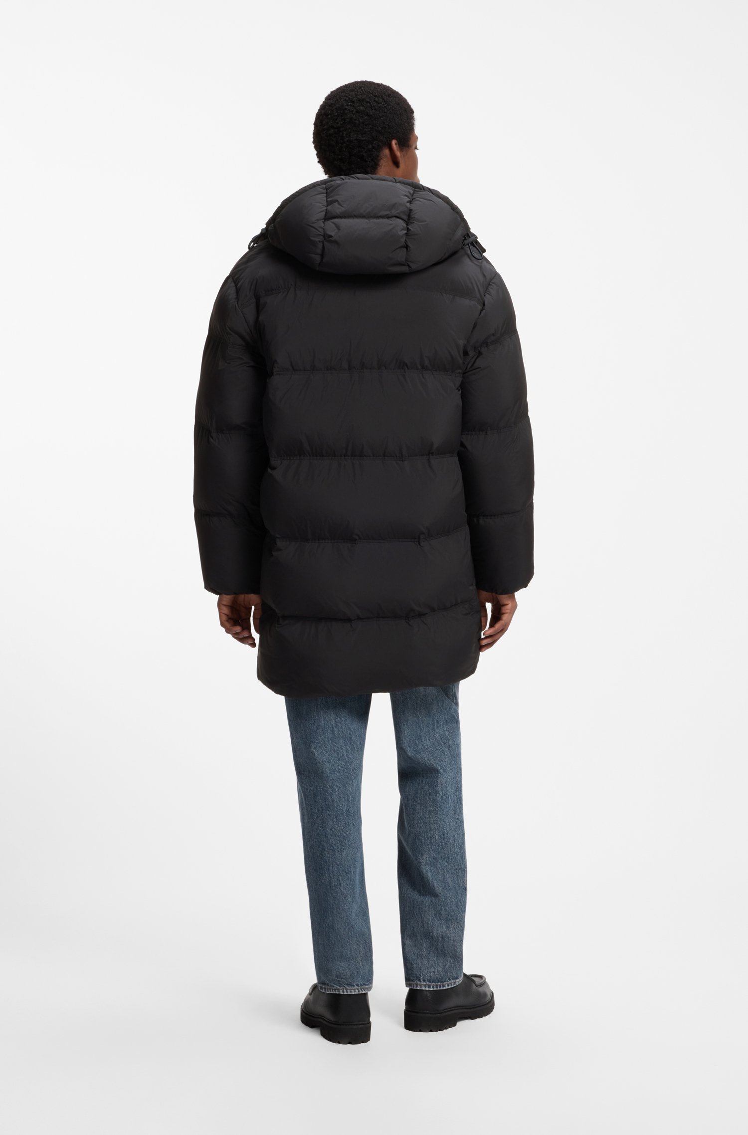 Hugo Longline padded coat with a water-repellent finish jackor herr – bild 3