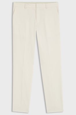 Packable trousers in water-repellent stretch fabric, Natural