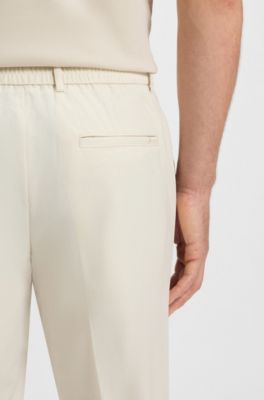 Compact opvouwbare broek van waterafstotend stretchmateriaal, Wit