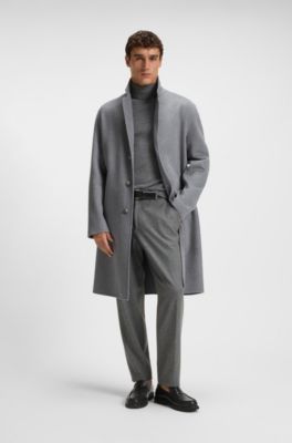 Rollneck sweater in cashmere, Grey