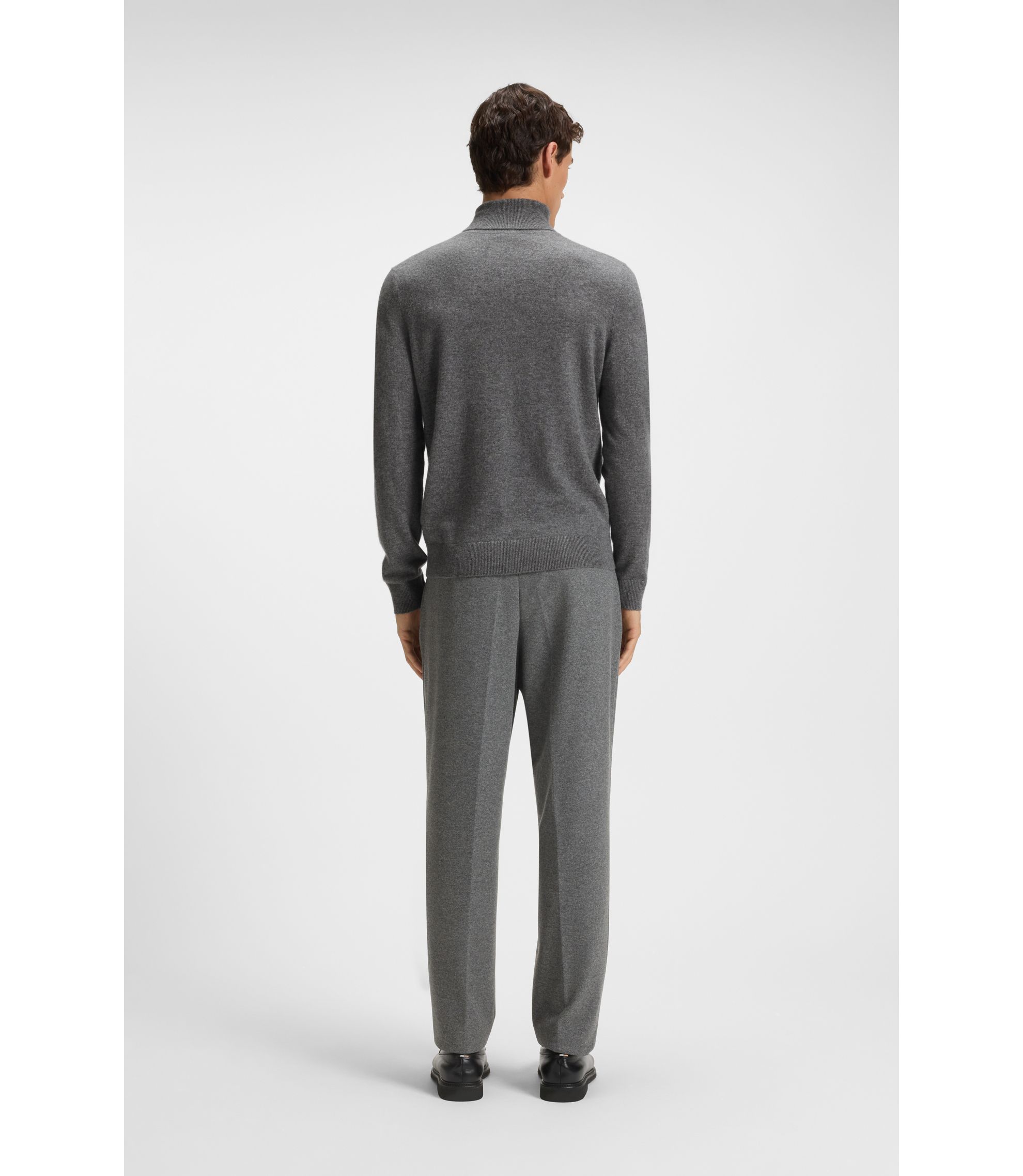GLENEAGLES DUNLOP カシミアセーター BOSS - ロールネックセーター カシミア - グレー