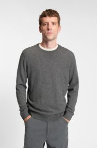 Regular-Fit Pullover aus reinem Kaschmir, Grau